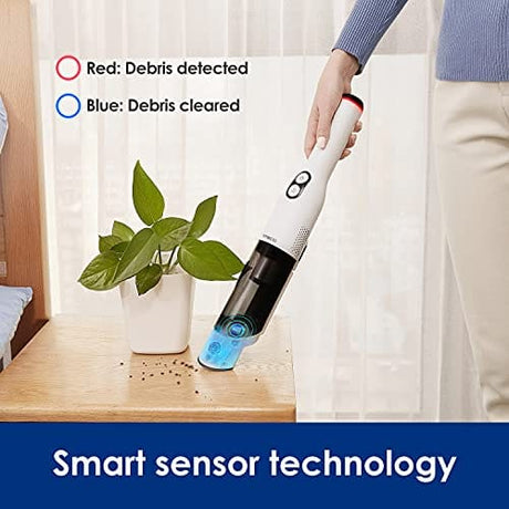 Tineco Pure One Mini S4 Smart Cordless Handheld Vacuum, iLoop Sensor, HEPA Filter, White - Certified Refurbished