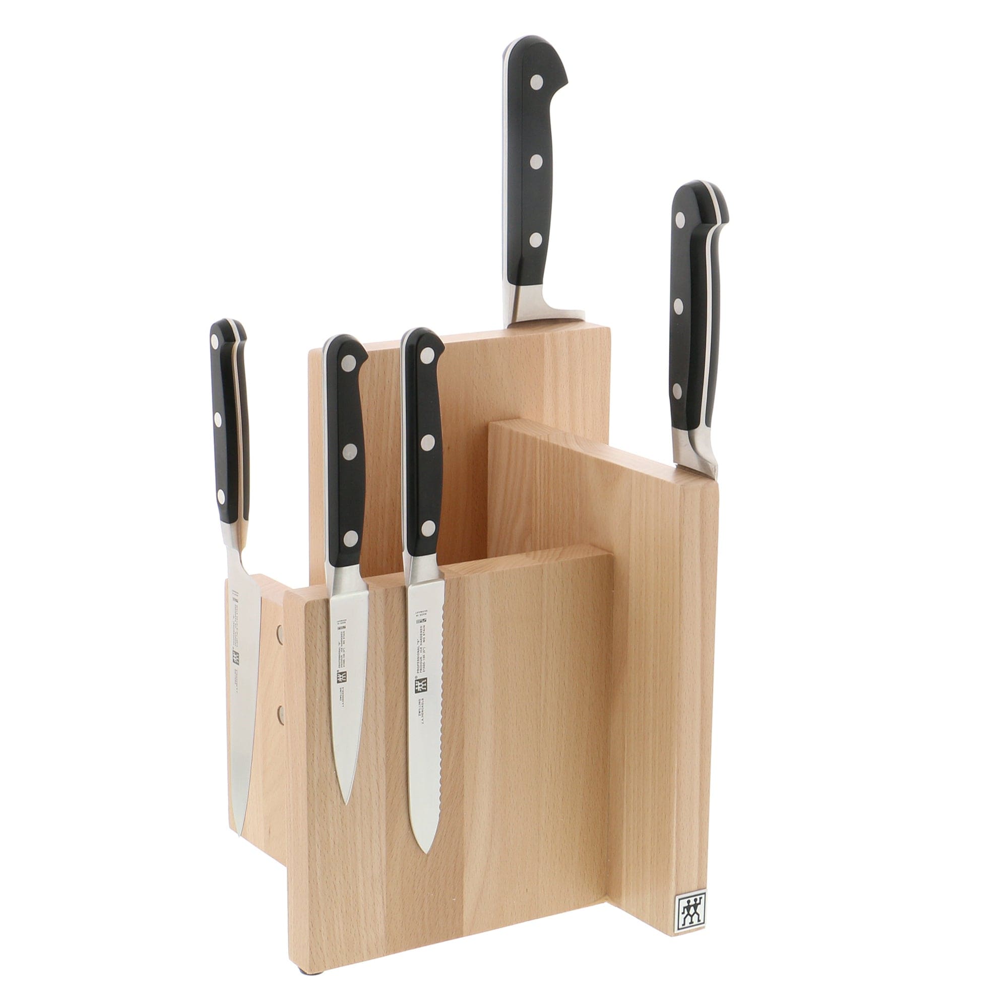 Zwilling Italian Square Magnetic Knife Block - Natural Beechwood