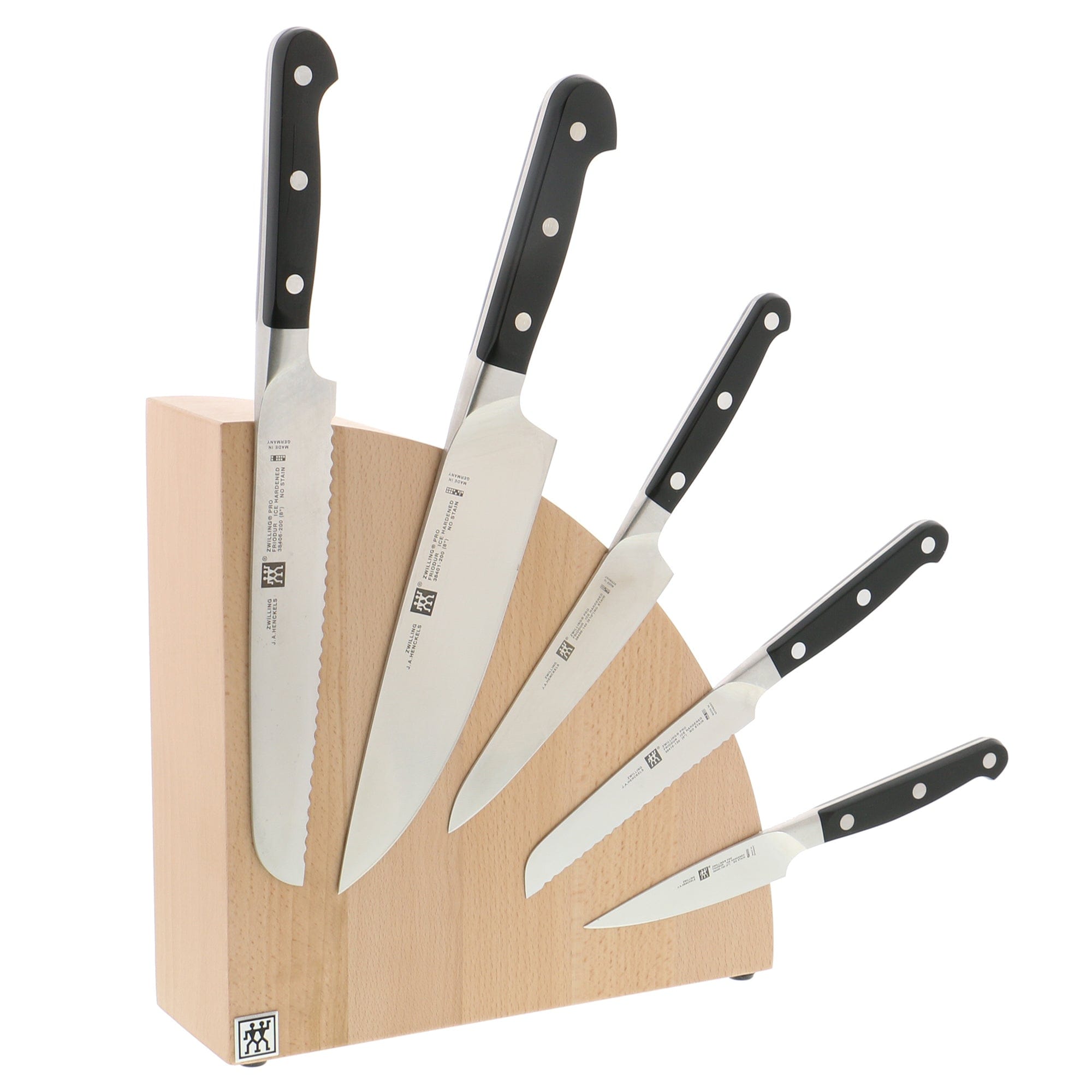 Zwilling Italian Round Magnetic Knife Block - Natural Beechwood