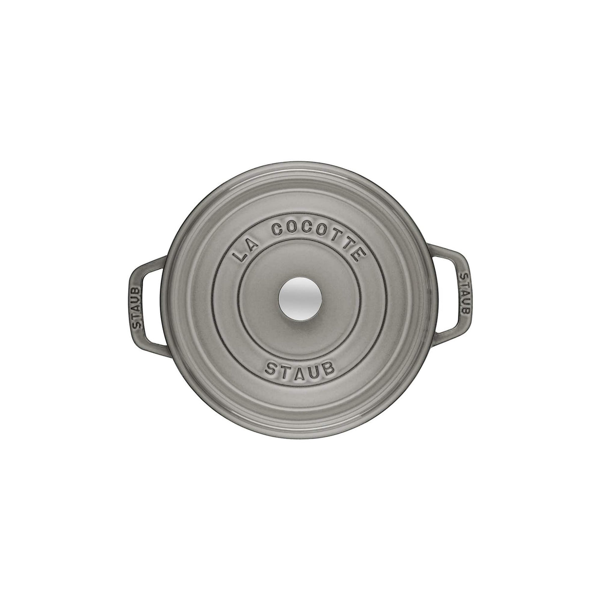 Staub Cast Iron 5.5-qt Round Cocotte, Dutch Oven - Graphite Grey