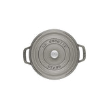 Staub Cast Iron 5.5-qt Round Cocotte, Dutch Oven - Graphite Grey