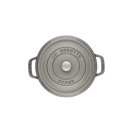 Staub Cast Iron 5.5-qt Round Cocotte, Dutch Oven - Graphite Grey