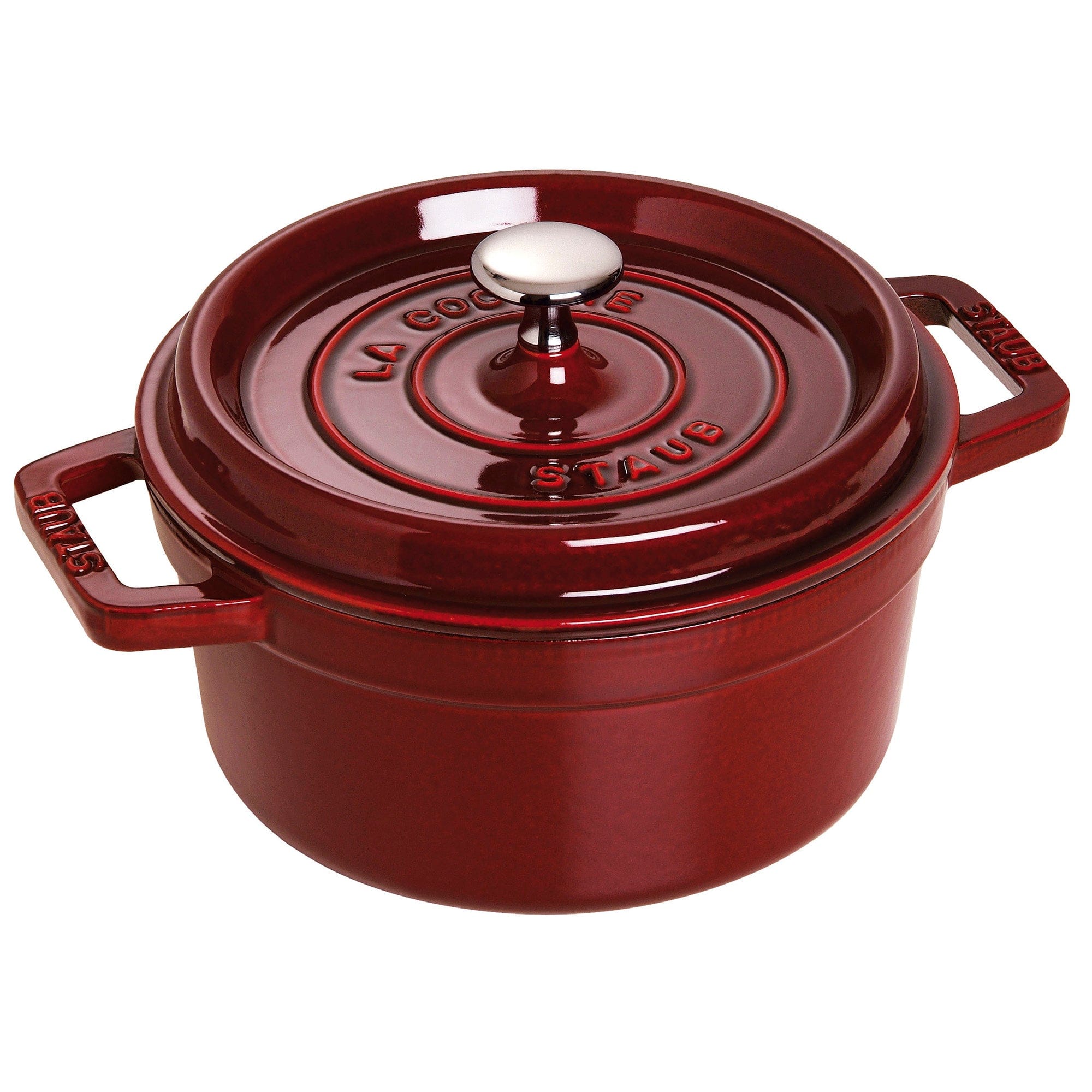 Staub Cast Iron 2.75-qt Round Cocotte - Grenadine