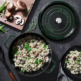 Staub Cast Iron 5.5-qt Round Cocotte, Dutch Oven - Basil