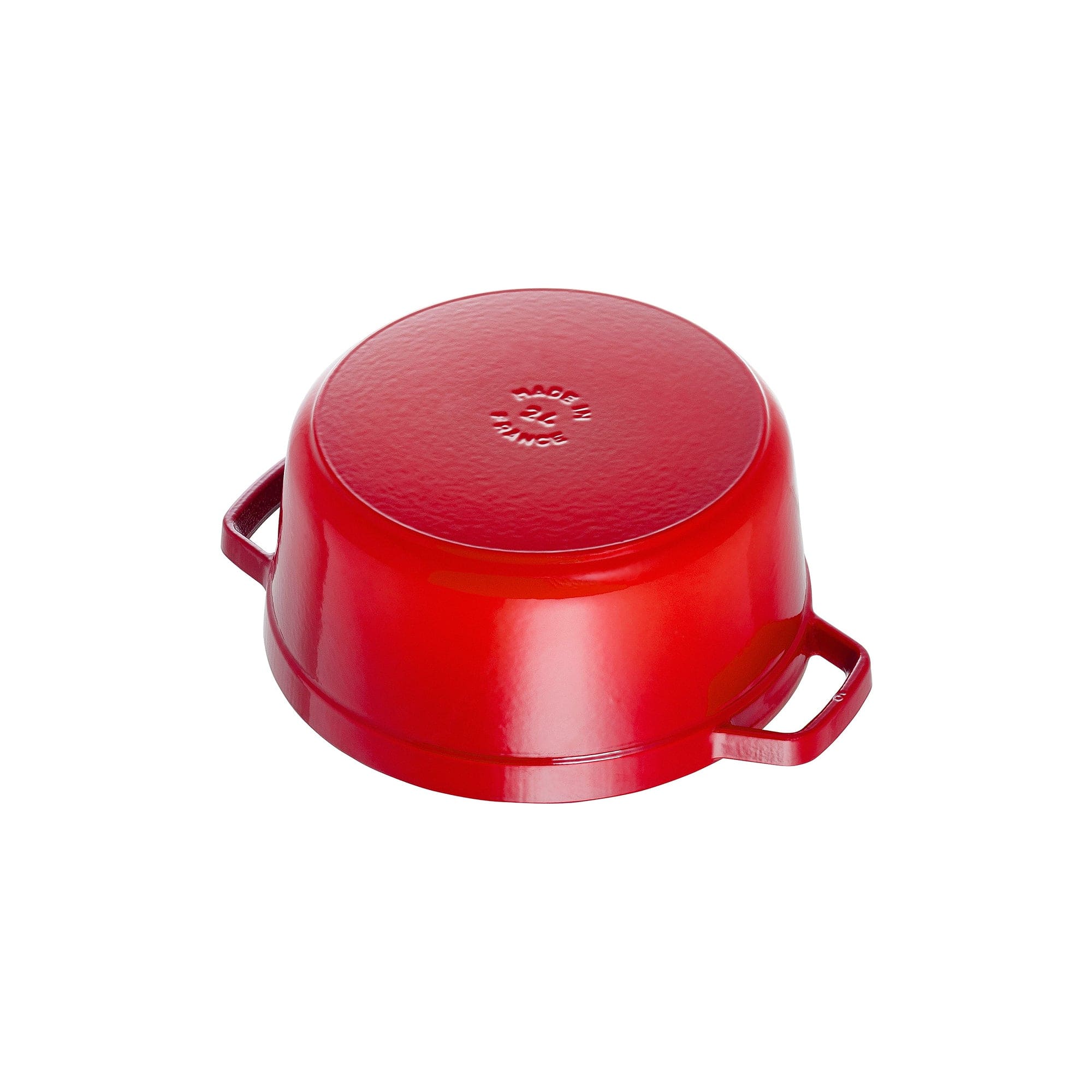 Staub Cast Iron Round Cocotte, Dutch Oven, 5.5-quart, serves 5-6, Made in France, Cherry