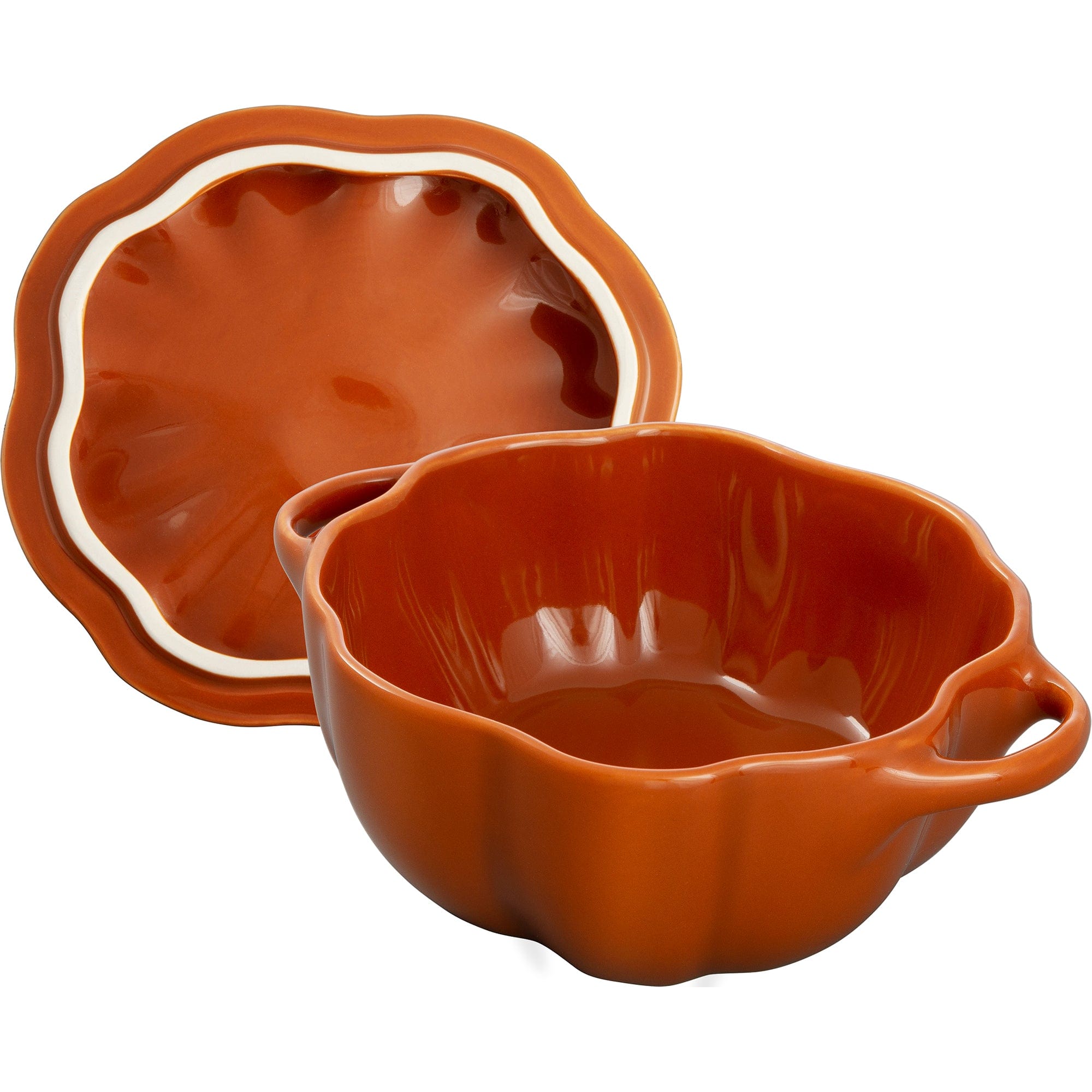 Staub Ceramic 24-oz Pumpkin Cocotte - Burnt Orange