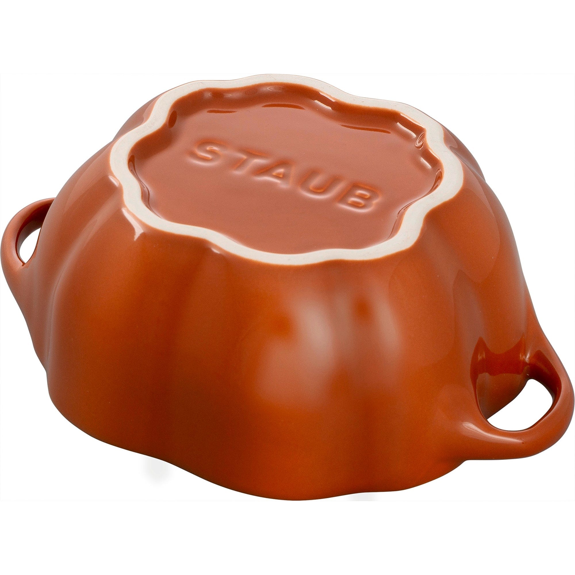 Staub Ceramic 16-oz Petite Pumpkin Cocotte - Burnt Orange