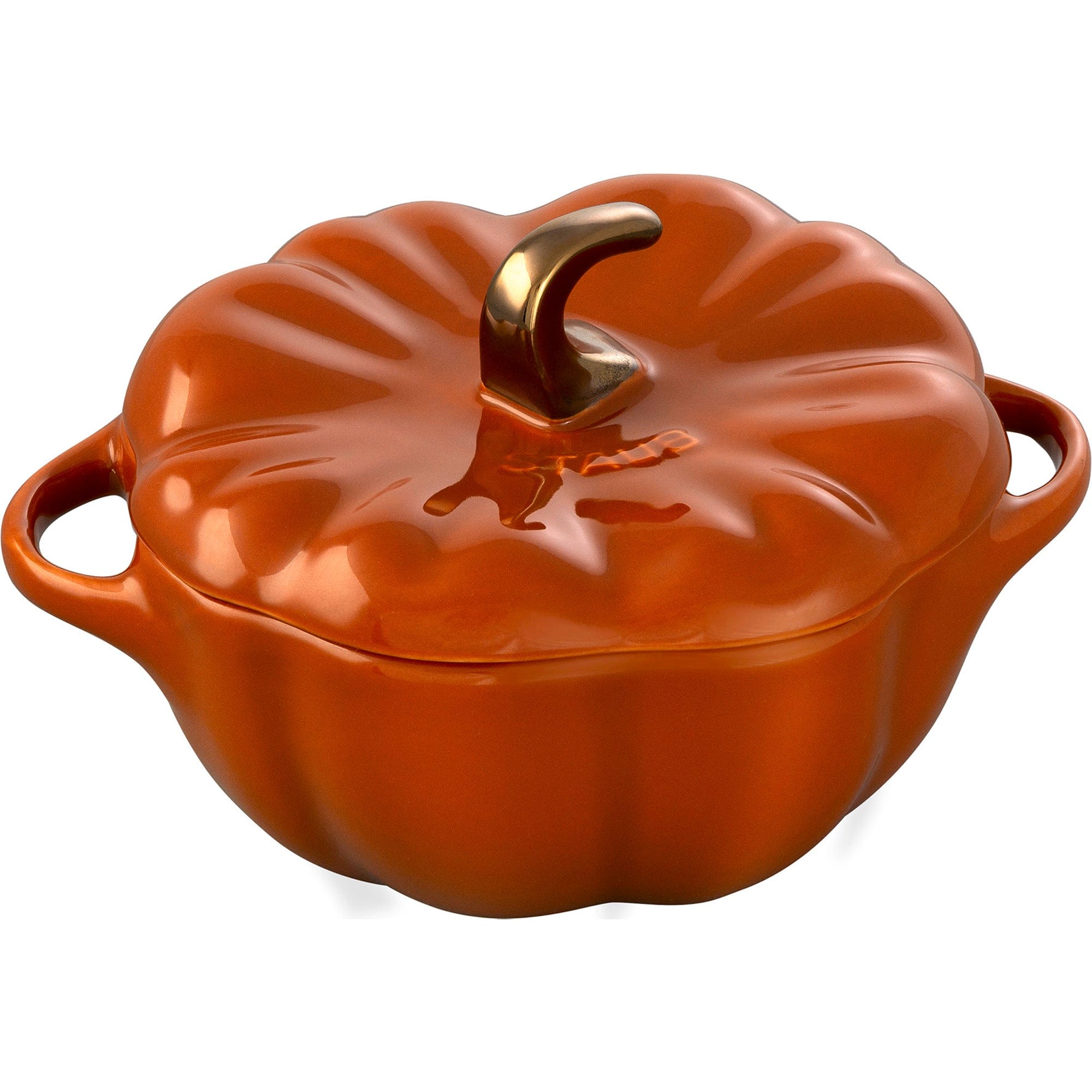 Staub Ceramic 16-oz Petite Pumpkin Cocotte - Burnt Orange