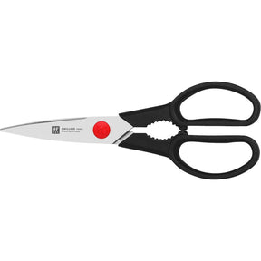 Zwilling Twin L 3.5-in Kitchen Shears, Multi-Purpose, Heavy Duty, Stainless Steel Blades, Black