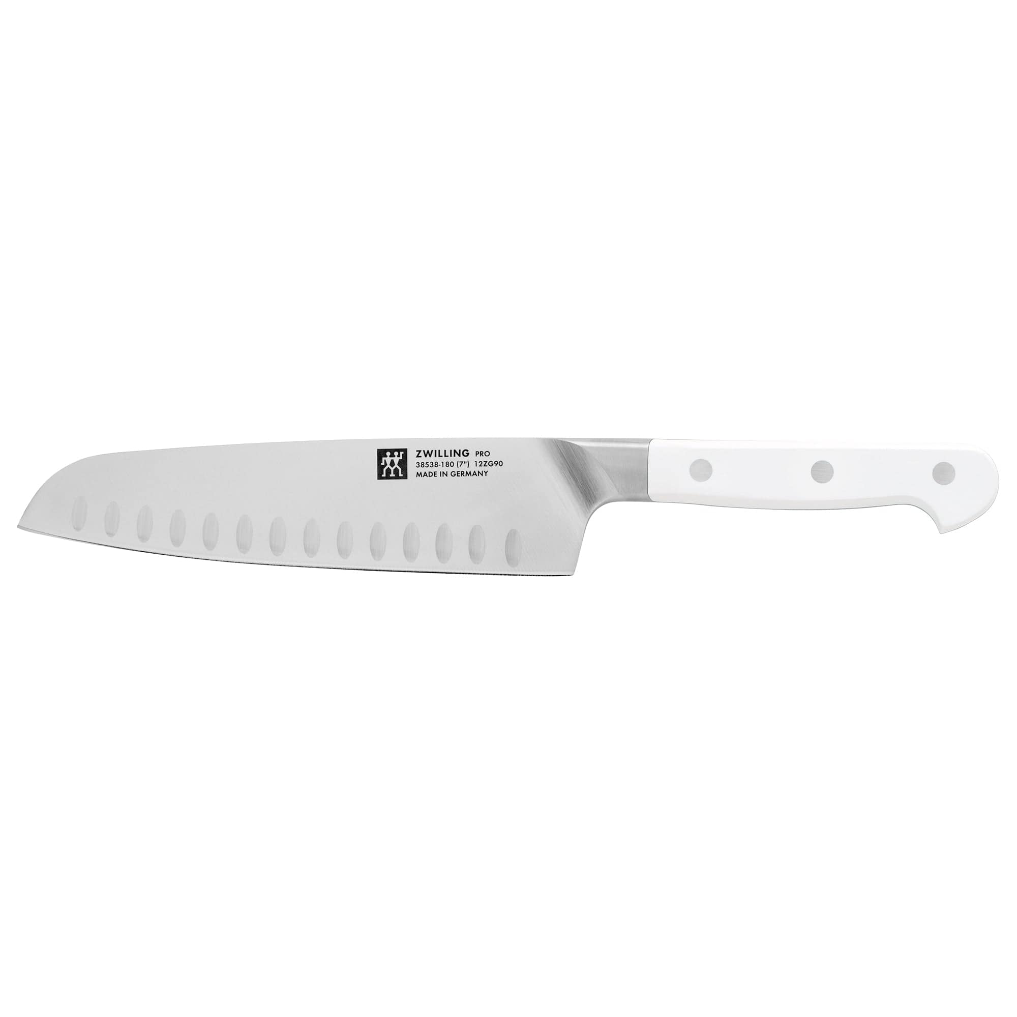 Zwilling Pro Le Blanc 7-inch Hollow Edge Santoku Knife