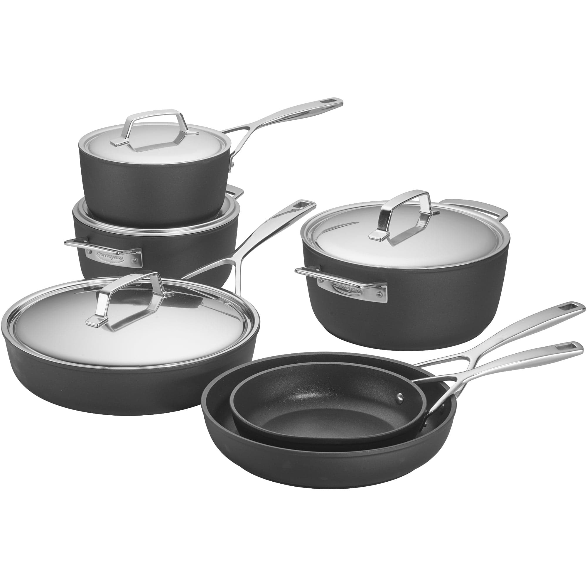 Demeyere AluPro 10-pc Aluminum Nonstick Cookware Set