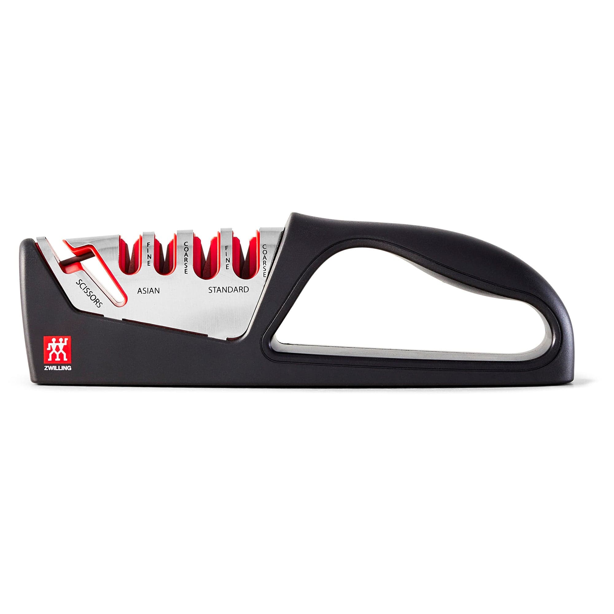 Zwilling Razor-Sharp 4-Stage Pull Through Knife Sharpener with Shear Sharpener, German Engineered