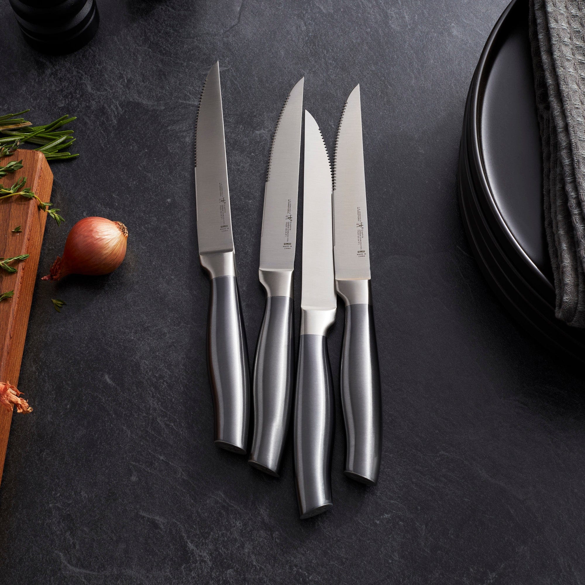 Henckels Graphite 4-pc Steak Knife Set, Stainless Steel