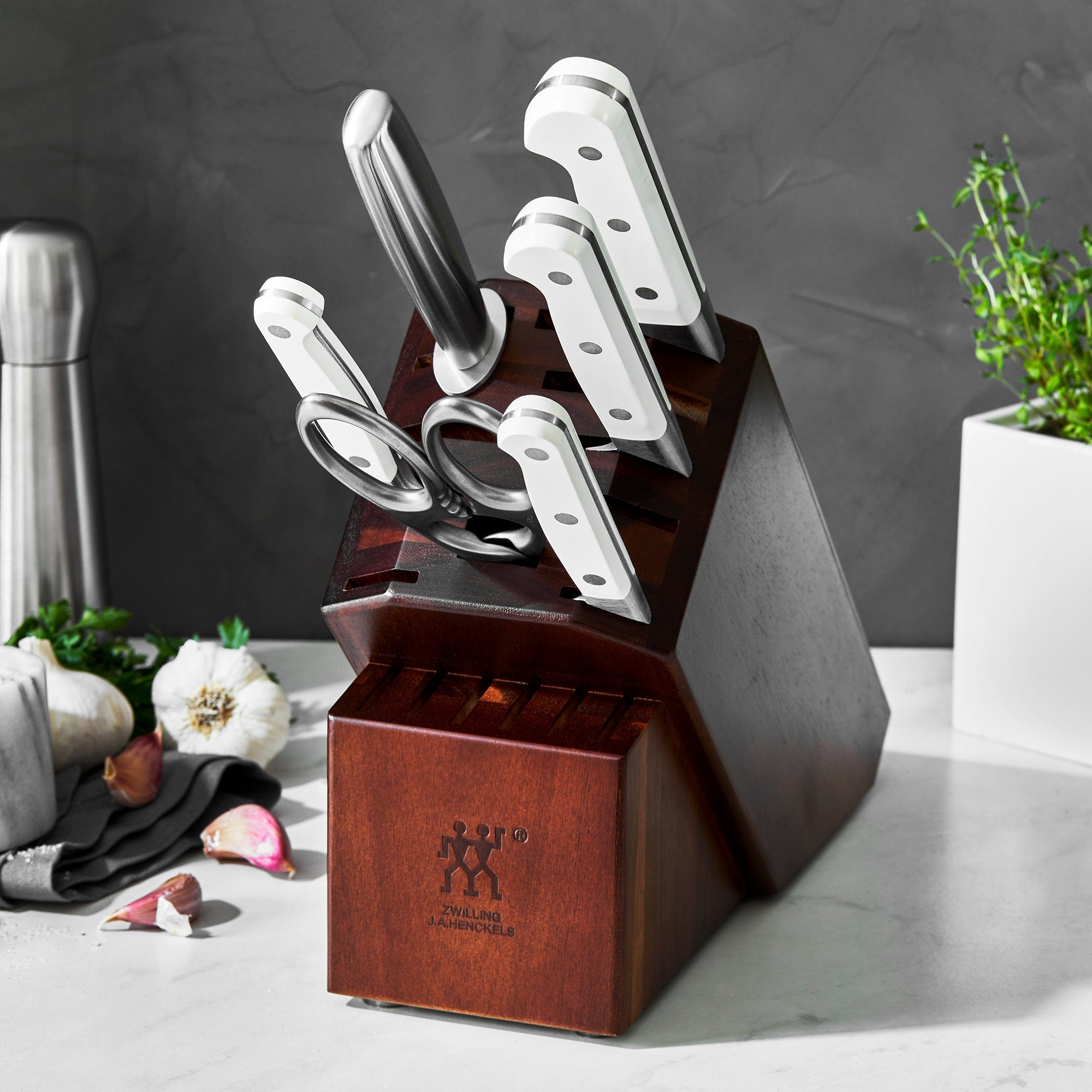 Zwilling Pro Le Blanc 7-pc Knife Block Set