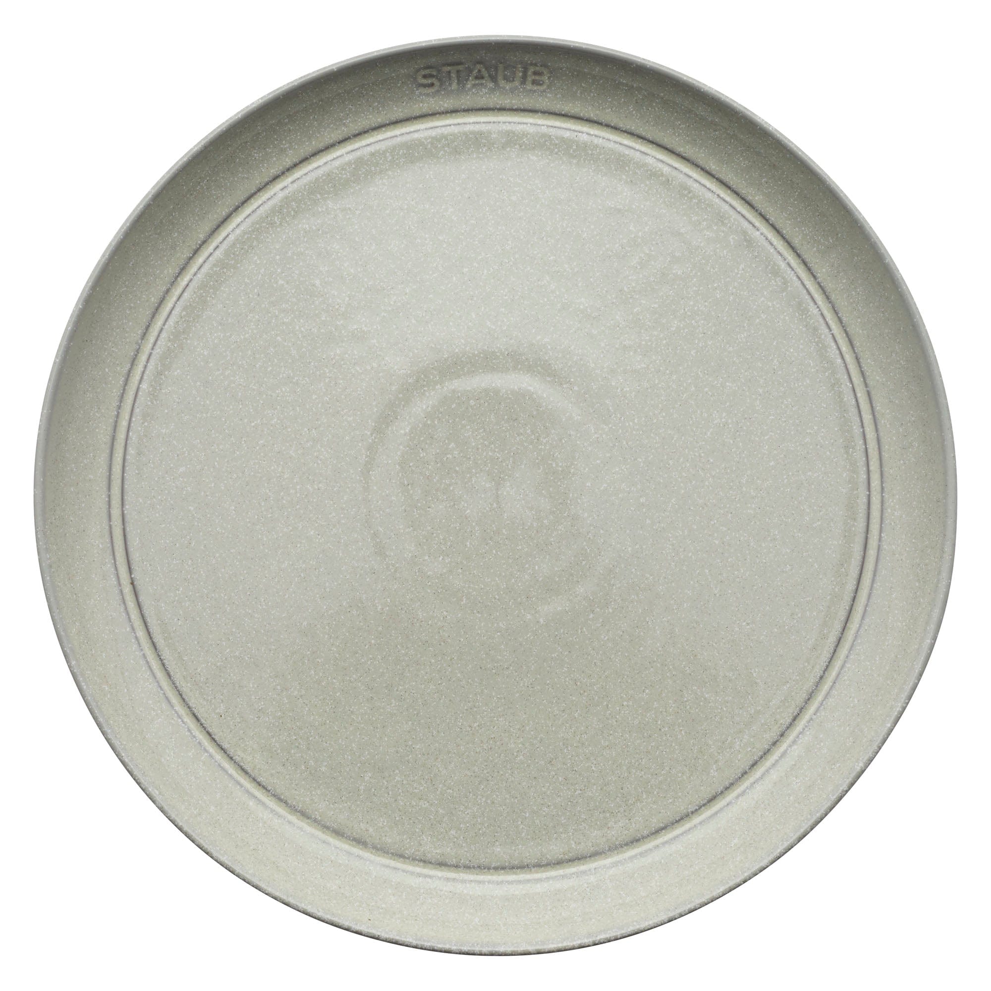 Staub Ceramic Dinnerware 4-pc 10-inch Dinner Plate Set - White Truffle