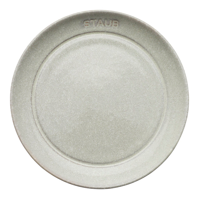 Staub Ceramic Dinnerware 4-pc 6-inch Appetizer Plate Set - White Truffle
