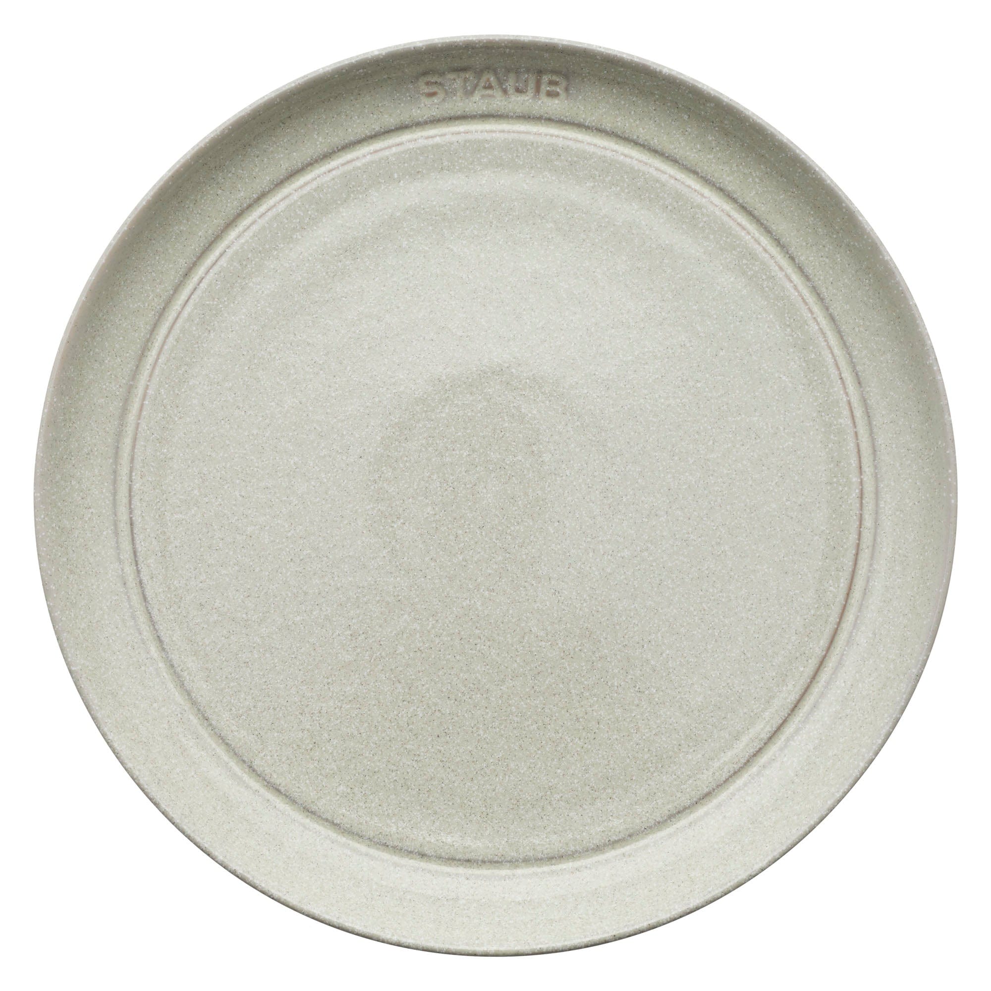 Staub Ceramic Dinnerware 4-pc 9-inch Salad Plate Set - White Truffle