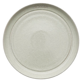 Staub Ceramic Dinnerware 4-pc 9-inch Salad Plate Set - White Truffle