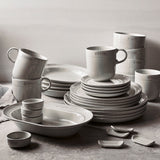 Staub Ceramic Dinnerware 4-pc 9-inch Salad Plate Set - White Truffle