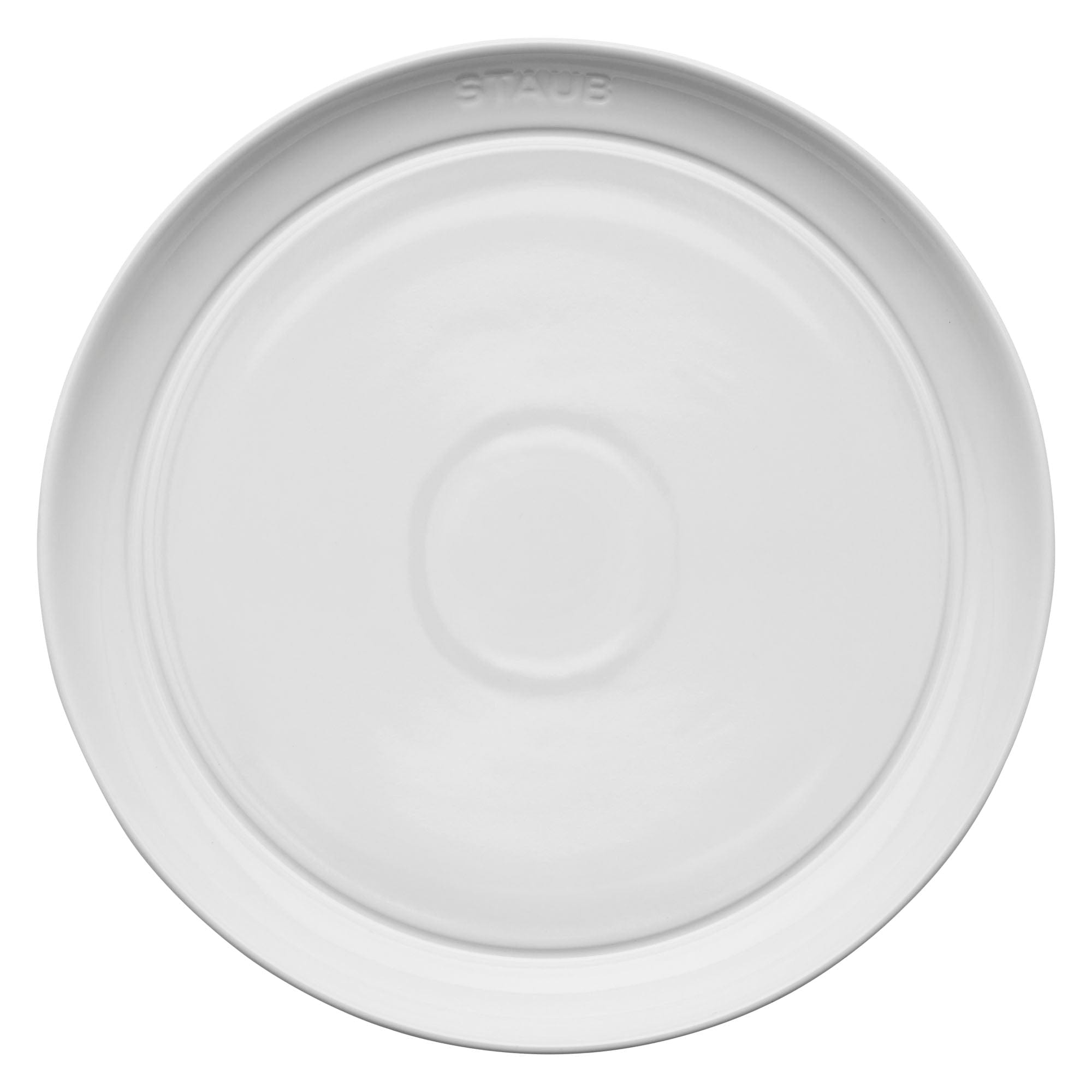 Staub Ceramic Dinnerware 4-pc 9-inch Salad Plate Set - White