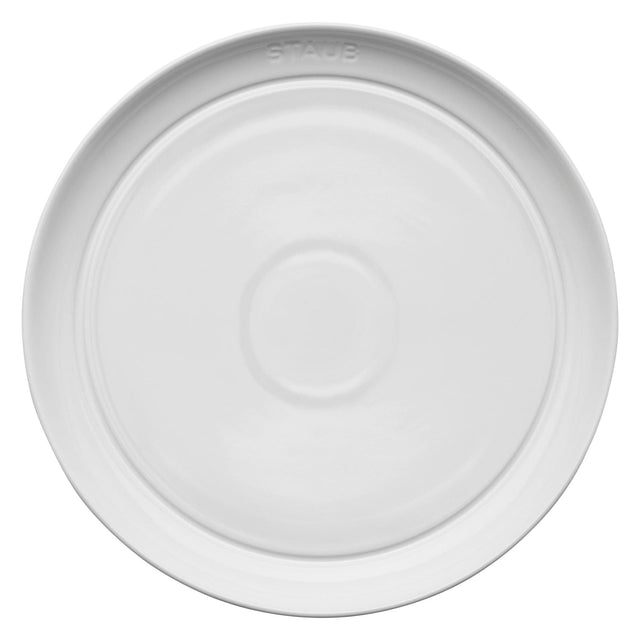 Staub Ceramic Dinnerware 4-pc 9-inch Salad Plate Set - White