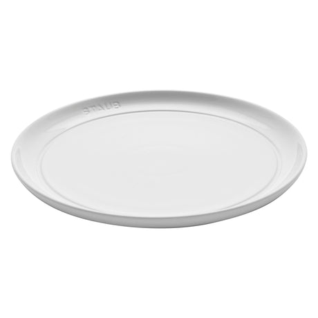 Staub Ceramic Dinnerware 4-pc 9-inch Salad Plate Set - White