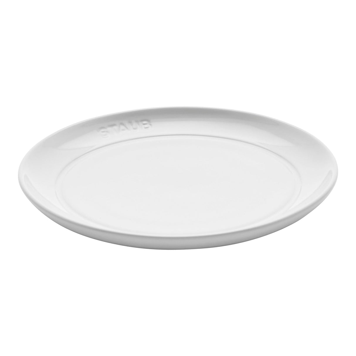Staub Ceramic Dinnerware 4-pc 6-inch Appetizer Plate Set - White
