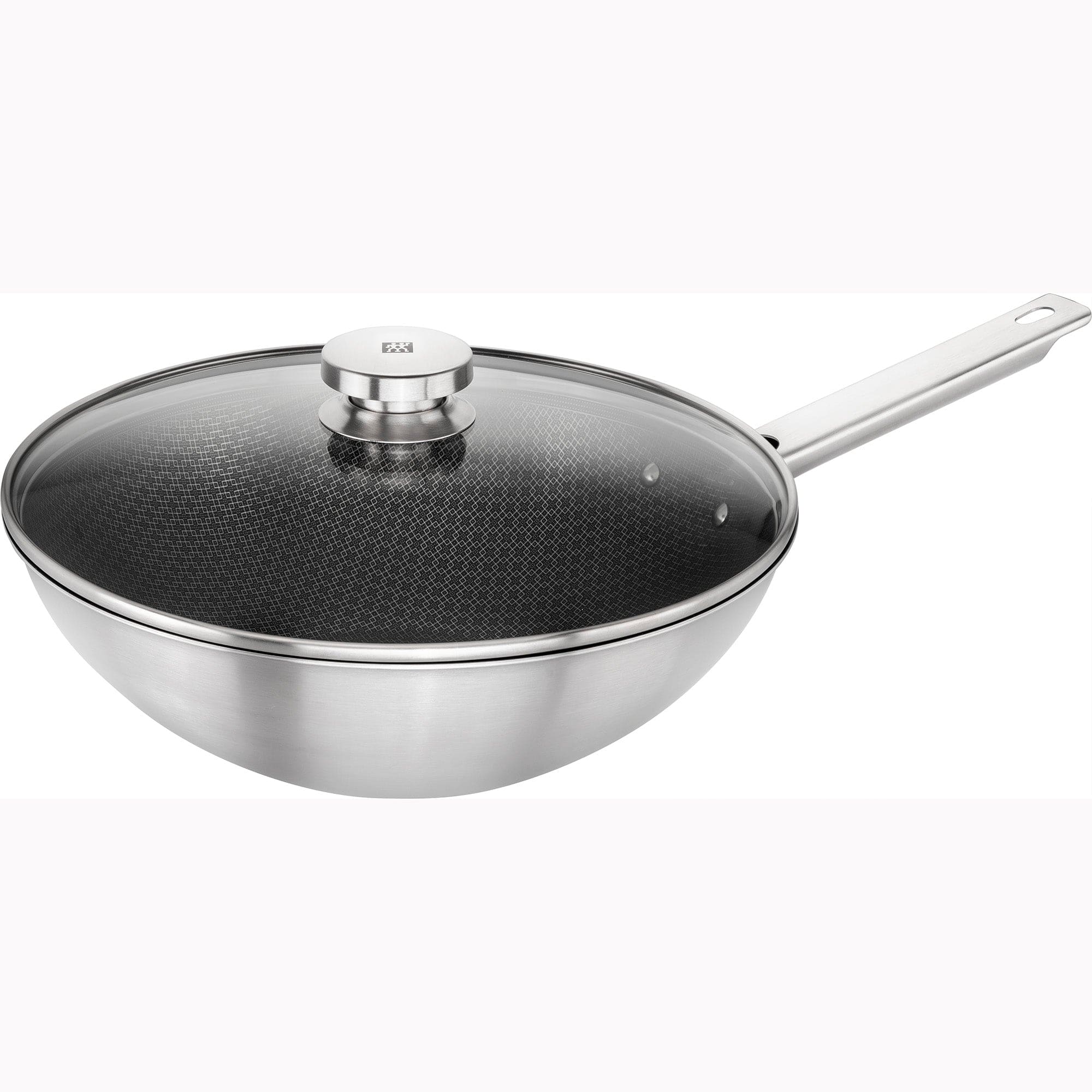 Zwilling Joy Plus 12-inch Stainless Steel Nonstick Wok with Lid