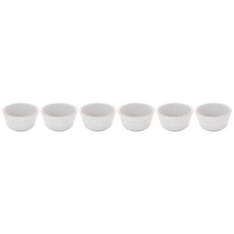 Henckels Ceramic 6-pc Round Ramekin Set - White