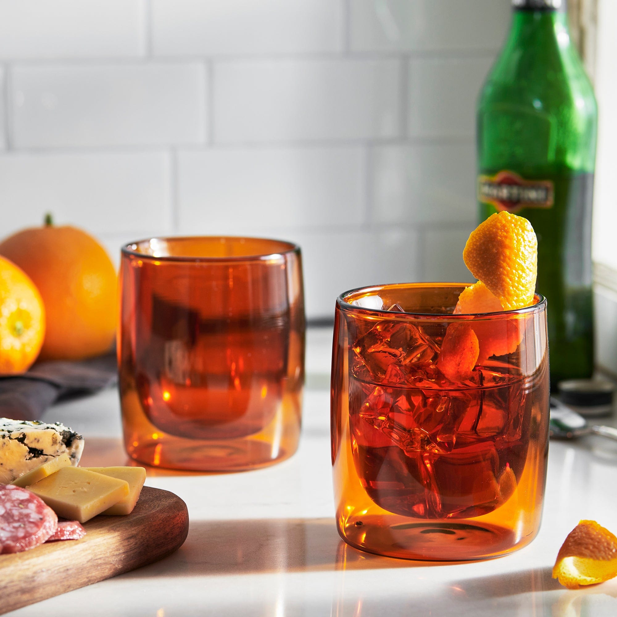 Zwilling Sorrento 2-pc Double-Wall Tumbler Glass Set - Amber