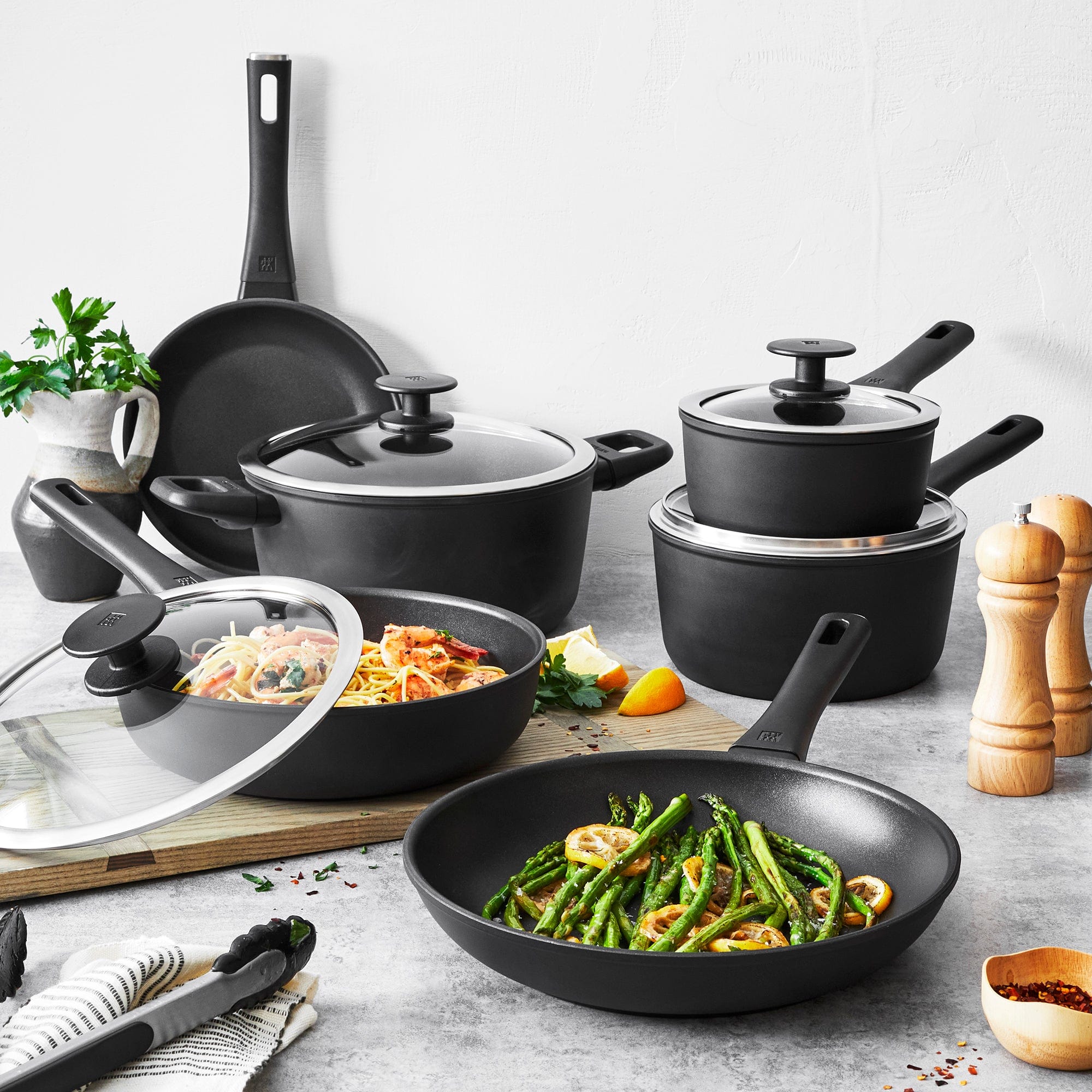 Zwilling Madura Plus Forged 10-pc Aluminum Nonstick Cookware Set