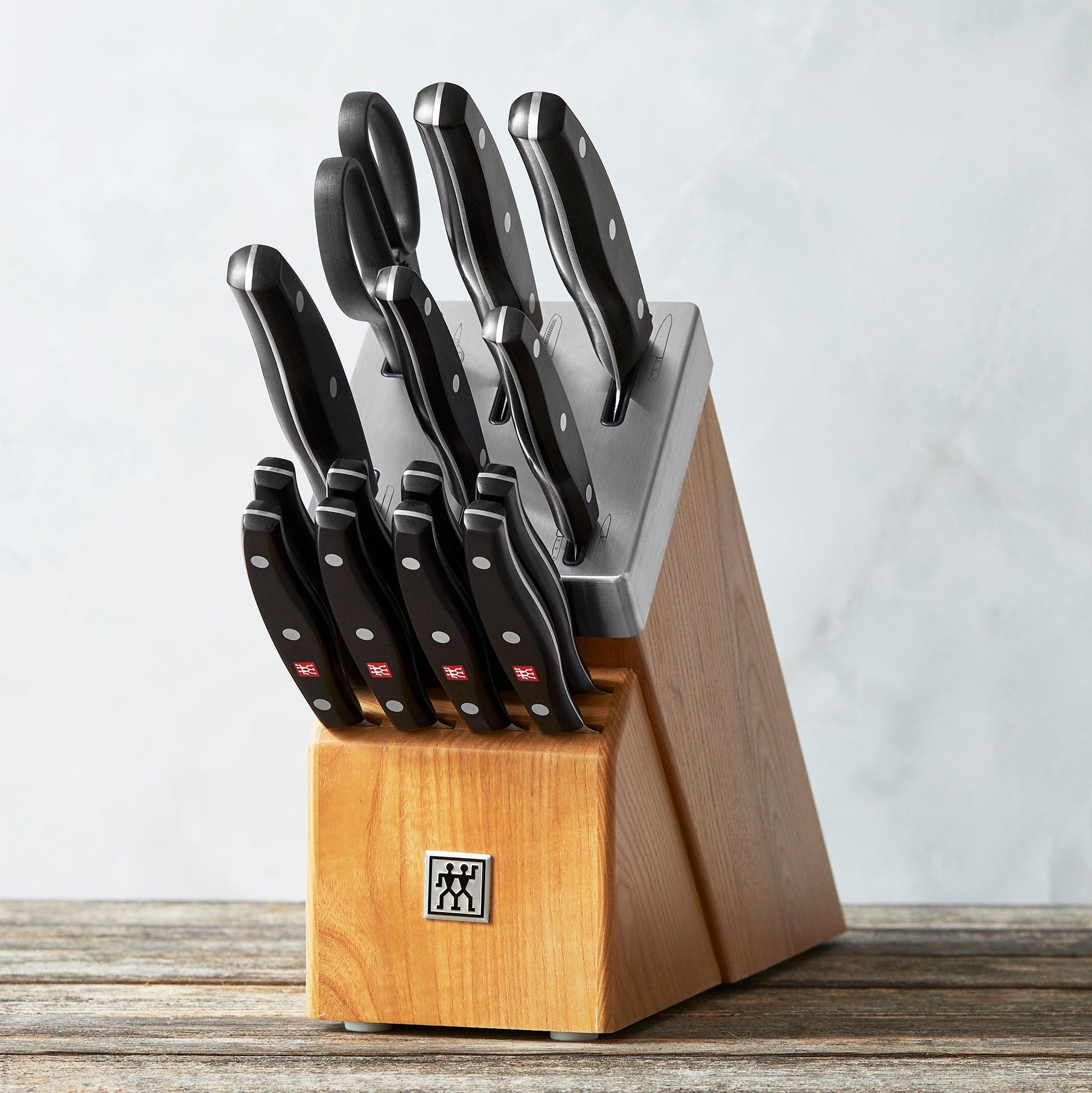 Zwilling Twin Signature 15-pc Self-Sharpening Knife Block Set - Natural