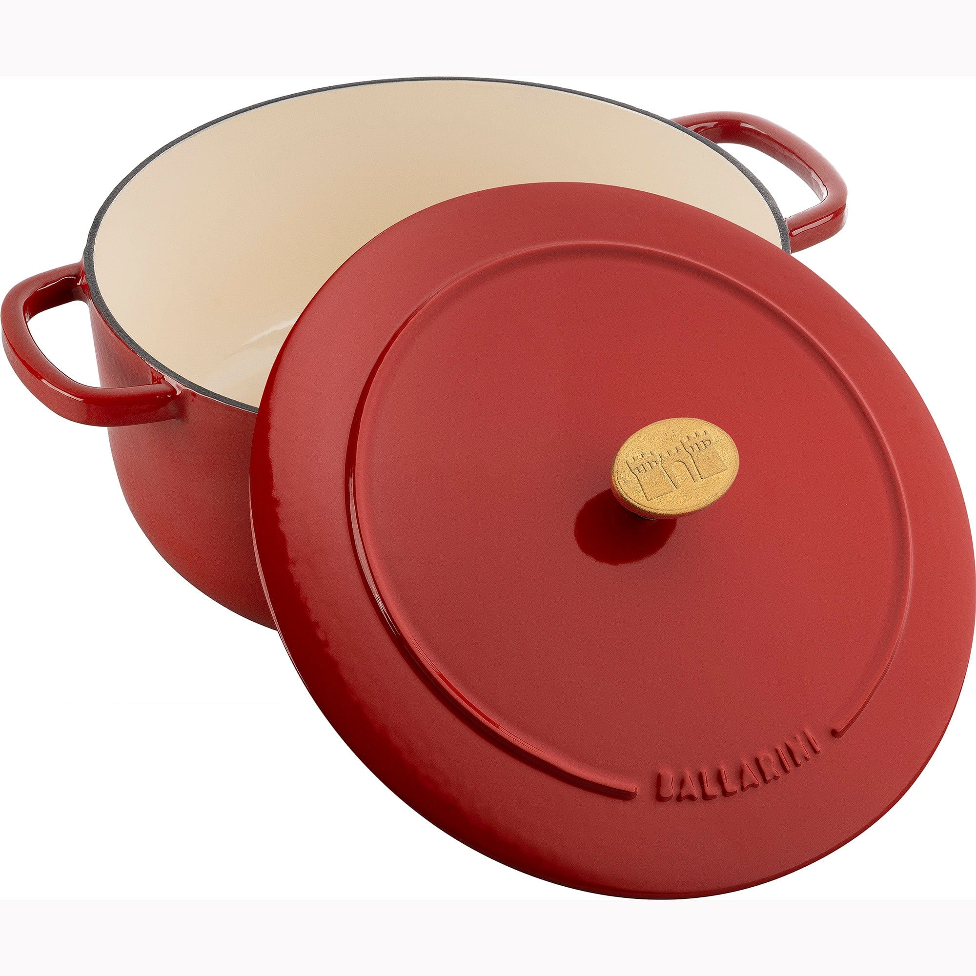 Ballarini Bellamonte Cast Iron 5.75-qt Round Dutch Oven - Pomodoro Red