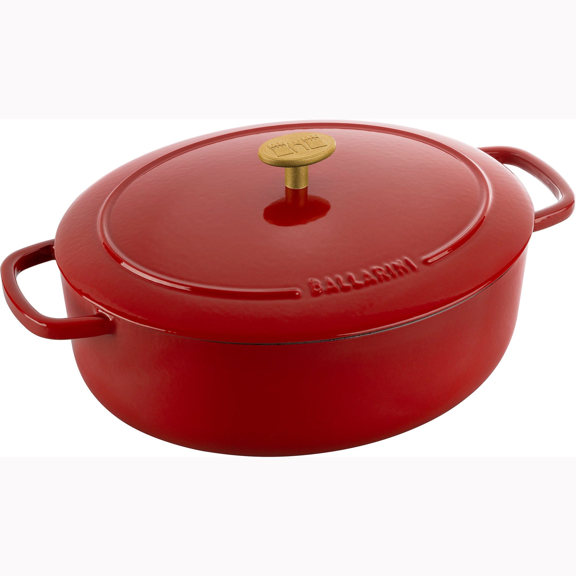 Ballarini Bellamonte Cast Iron 4.75-qt Oval Dutch Oven - Pomodoro Red