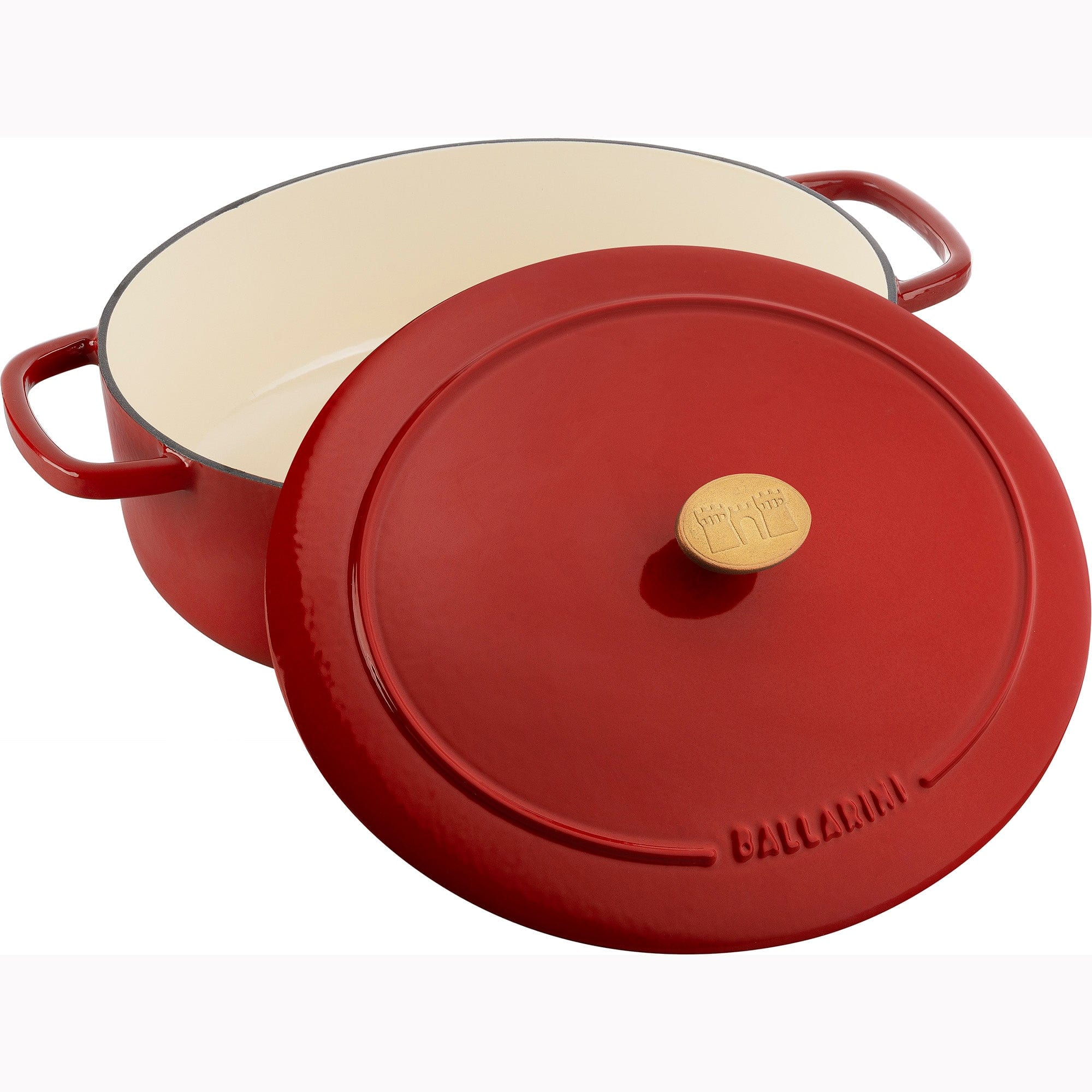 Ballarini Bellamonte Cast Iron 4.75-qt Oval Dutch Oven - Pomodoro Red