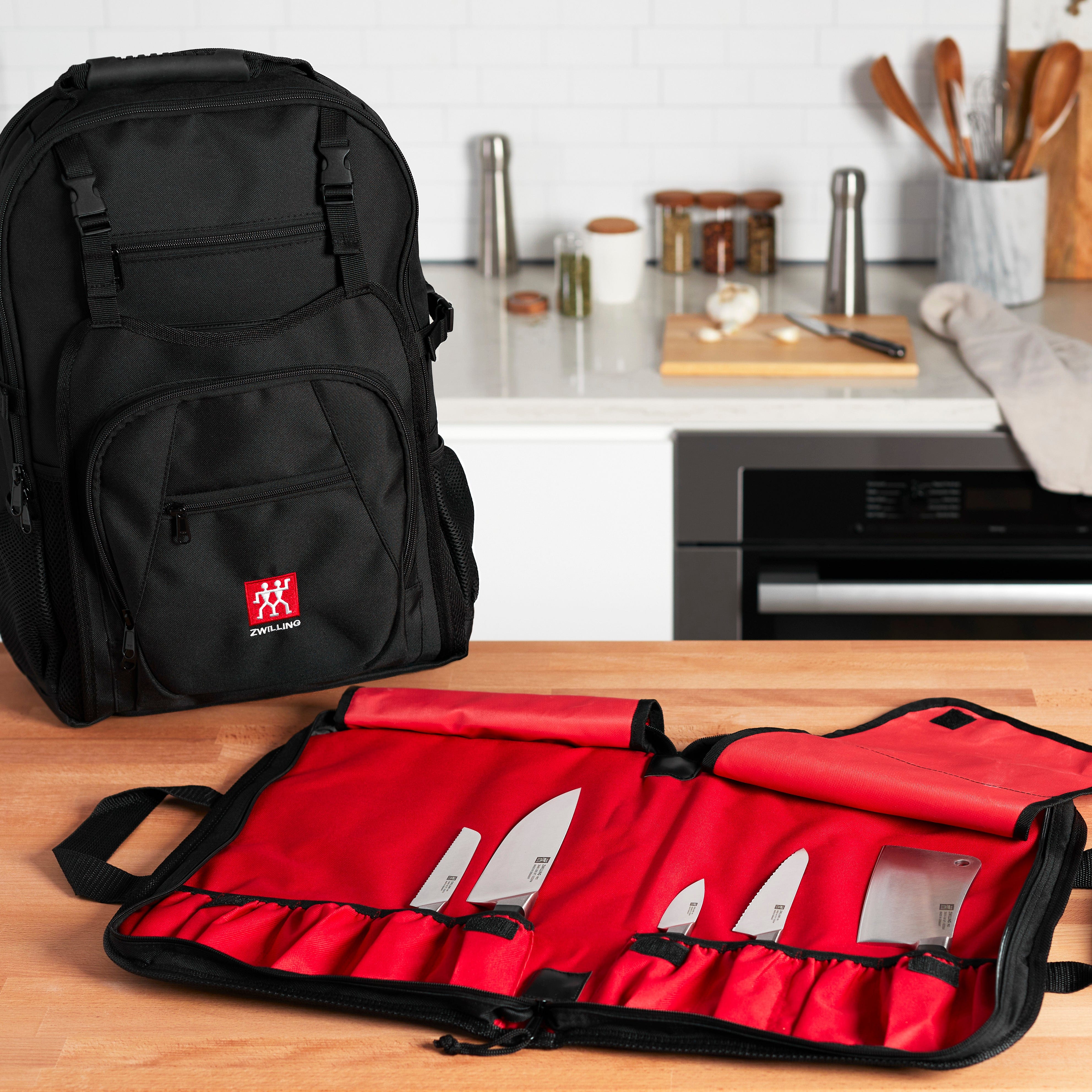 Zwilling Knife Backpack with 10-pocket Knife Roll Insert