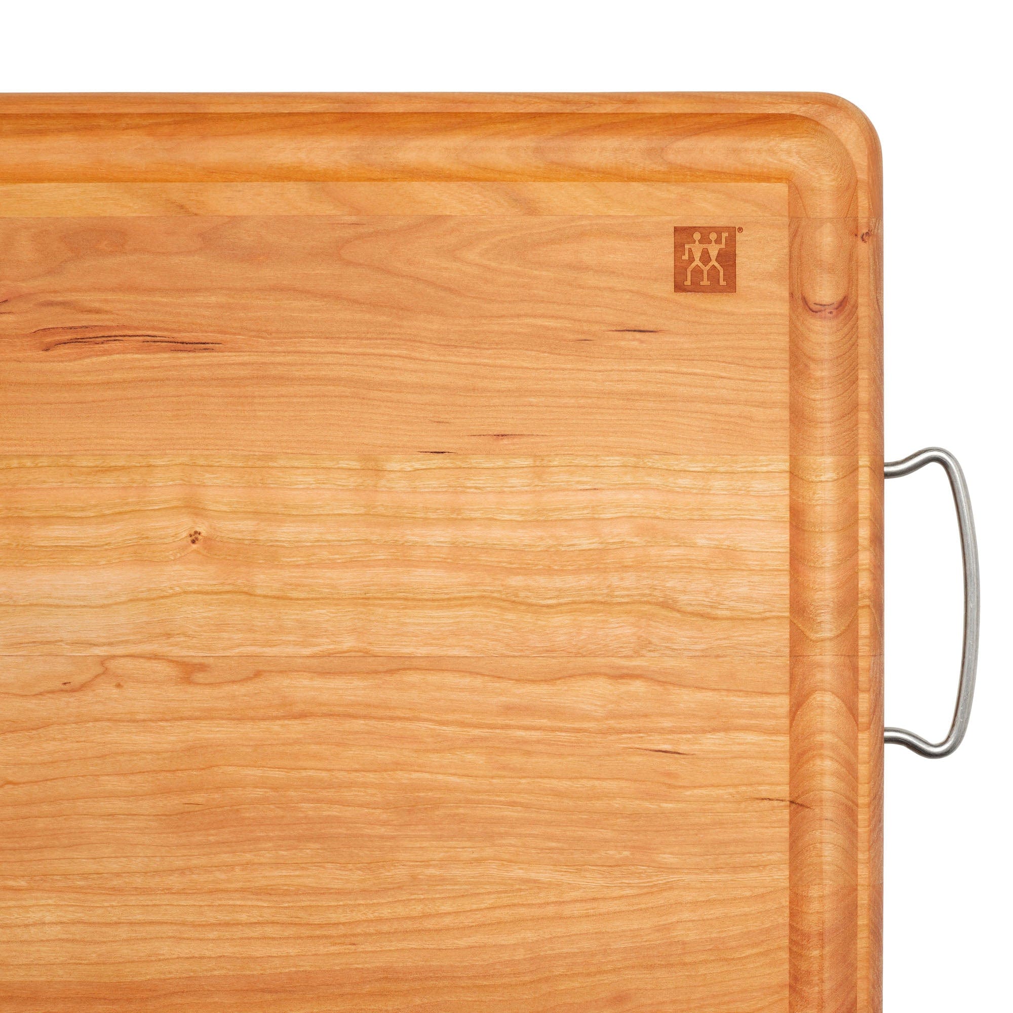 Zwilling Cherry Wood Carving Board with Handles