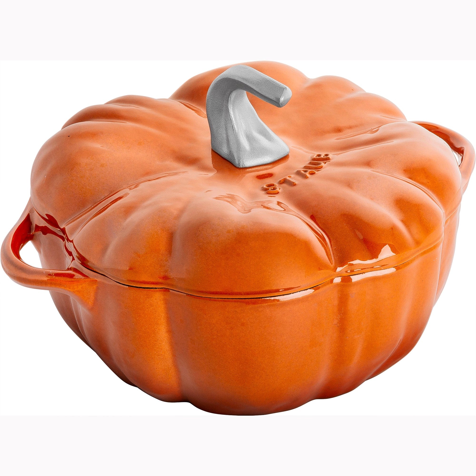 Staub Cast Iron 3.5-qt Pumpkin Cocotte with Stainless Steel Knob - Burnt Orange