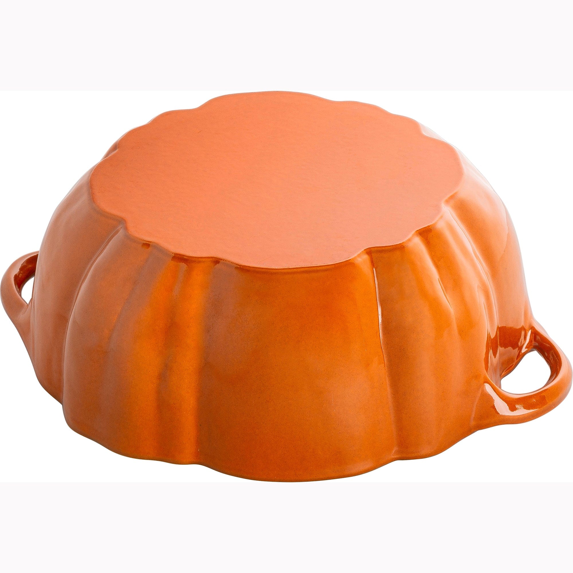 Staub Cast Iron 3.5-qt Pumpkin Cocotte with Stainless Steel Knob - Burnt Orange