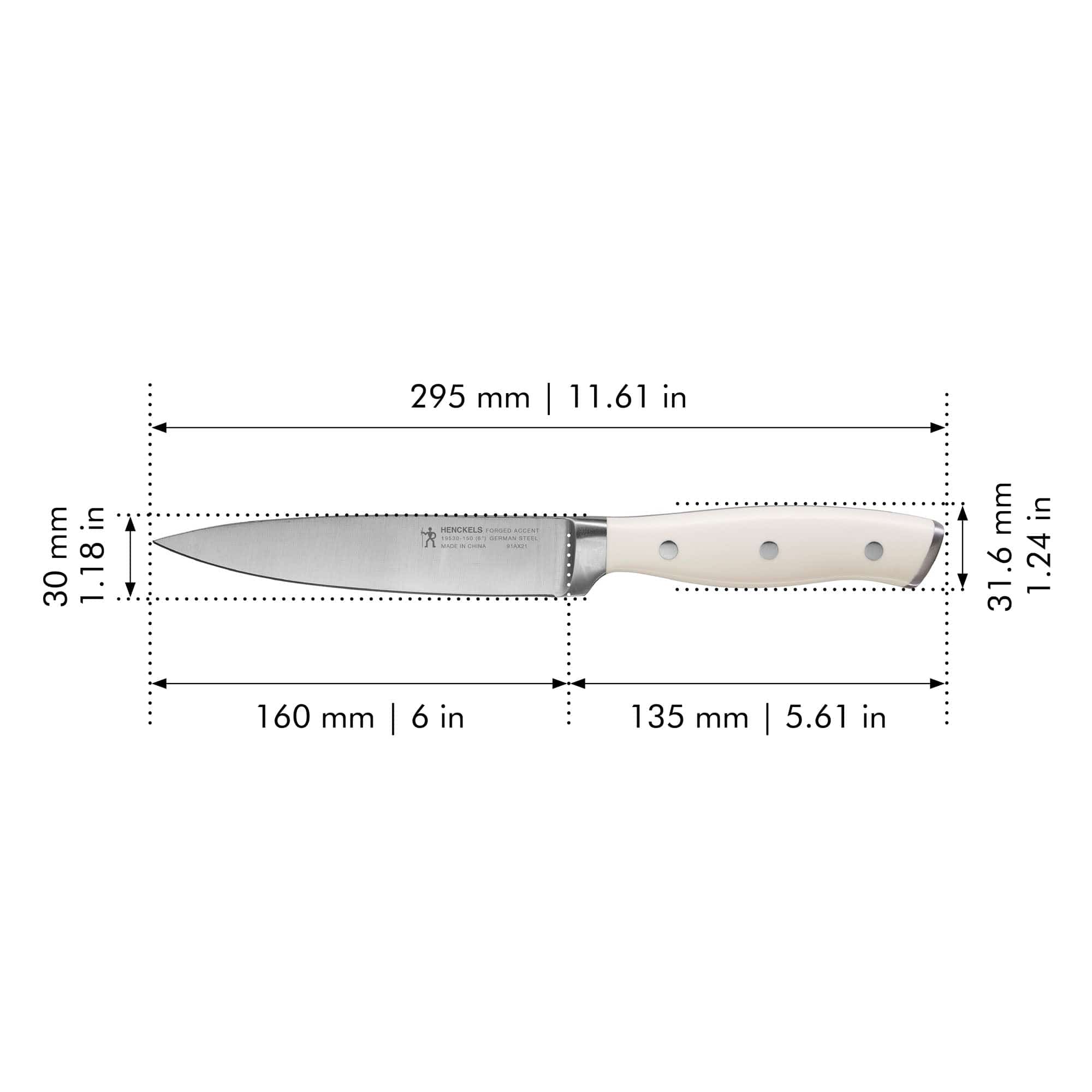 Henckels Forged Accent 2-pc Utility Knife Set - White Handle