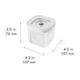 Zwilling Fresh & Save Cube Box, Plastic, Airtight Dry Food Storage Container, Small Cube, S Container, .34-qt