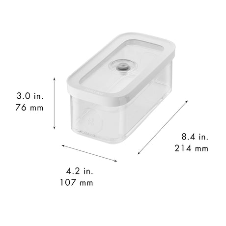 Zwilling Fresh & Save Cube Box, Plastic, Airtight Dry Food Storage Container, Medium Cube, M Container, .74-qt