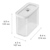 Zwilling Fresh & Save Cube Boxes, Plastic, Airtight Dry Food Storage Container, Medium Tall Cube, 2M Container, 1.9-qt