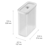 Zwilling Fresh & Save Cube Box, Plastic, Airtight Dry Food Storage Container, Medium X-Tall Cube, 3M Container, 3-qt