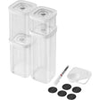Zwilling Fresh & Save Cube Box Set, 6-pc, Plastic, Airtight Dry Food Storage Container, Small Cube Set
