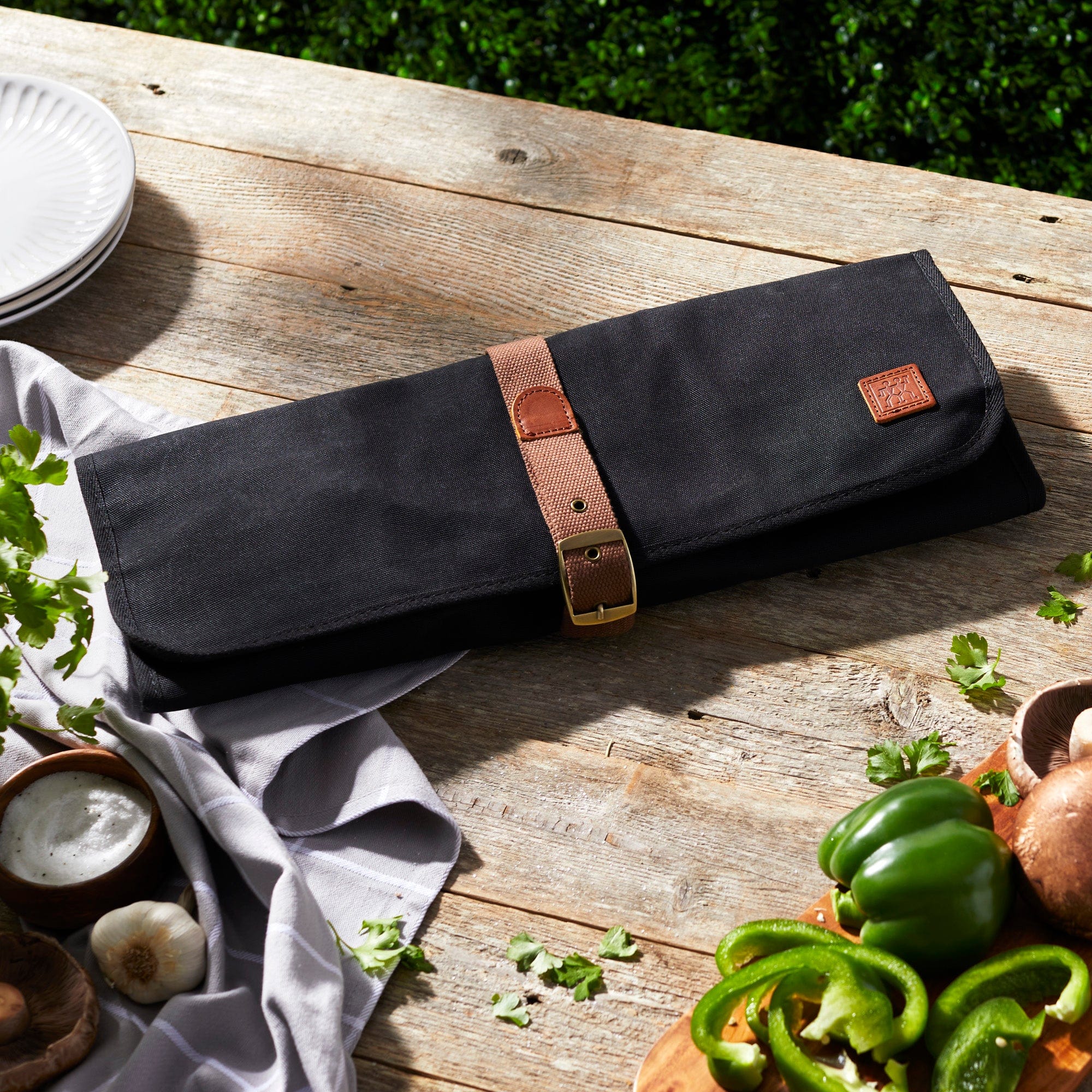 Zwilling BBQ+ Chef's Tool Storage Wrap with Leather Strap