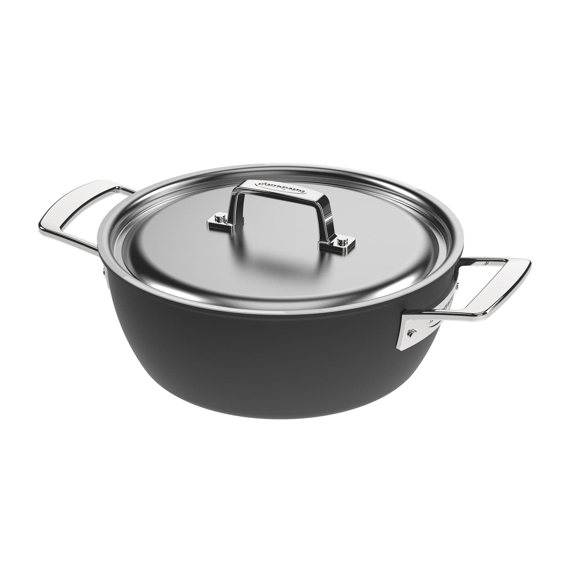 Demeyere Black 5 Stainless Steel with Ceramic exterior coating 3.5-qt Dutch Oven with Lid