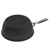 Demeyere Black 5 Stainless Steel with Ceramic exterior coating 2-qt Saucepan with Lid