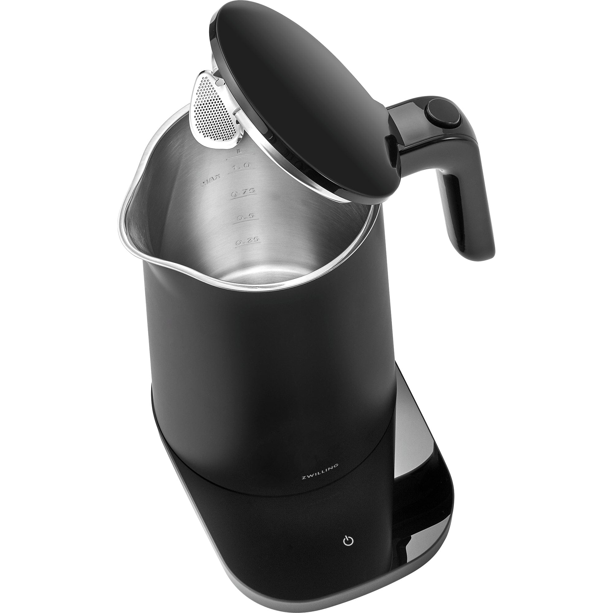 Zwilling Enfinigy Cool Touch 1-Liter Electric Kettle Pro, Cordless Tea Kettle & Hot Water - Black