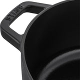 Staub Cast Iron 6.25-qt Shallow Oval Dutch Oven - Black